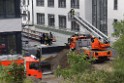 Fassadenfeuer Baustelle Koeln Kalk Dillenburgerstr P33